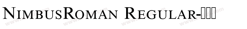 NimbusRoman Regular字体转换